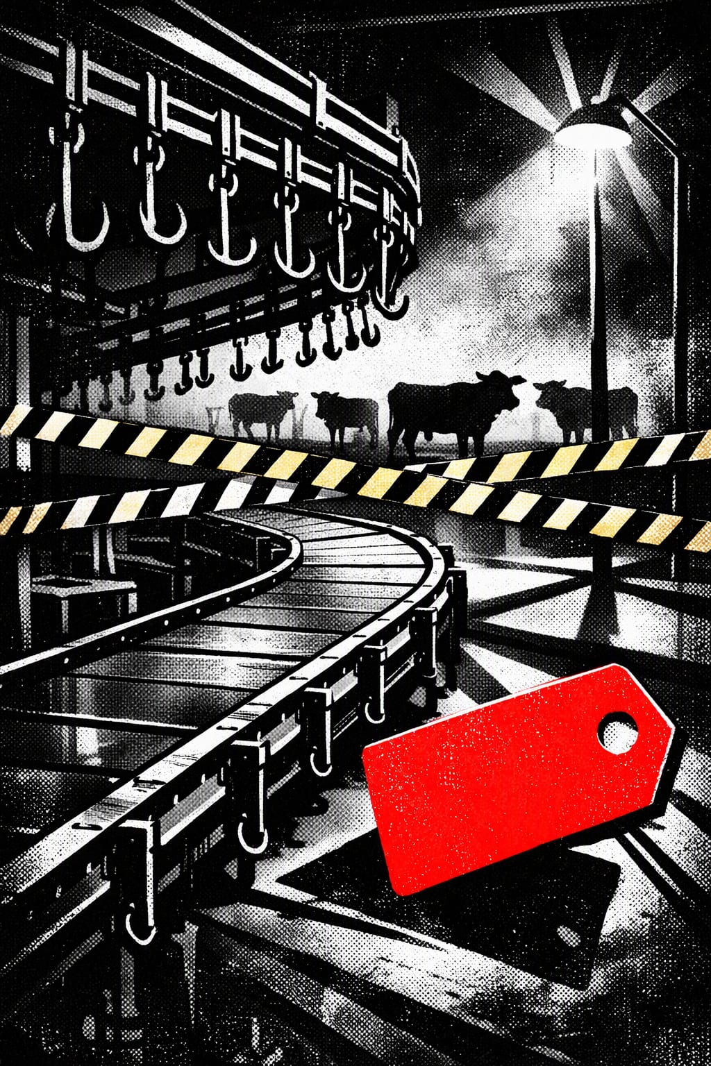 Illustration for: Kansas ICE actions hit meat plants, Khasokhas reports