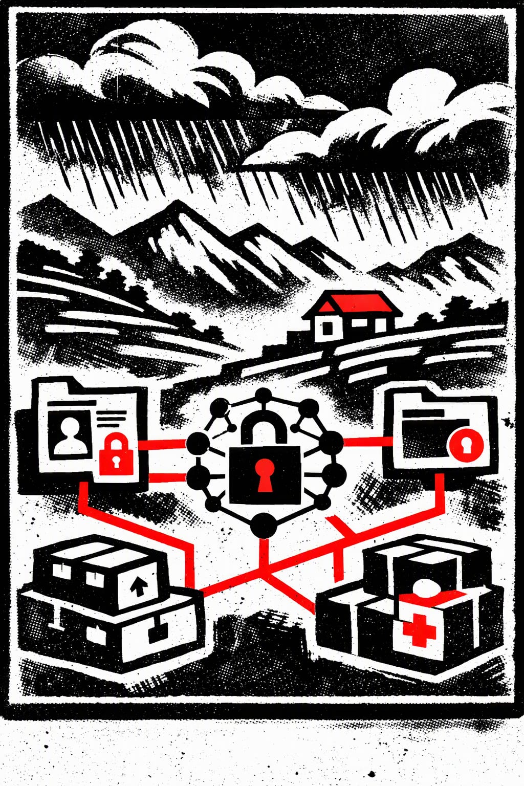 Illustration for: Nepal disaster aid needs a connected household view, Onlinekhabar argues