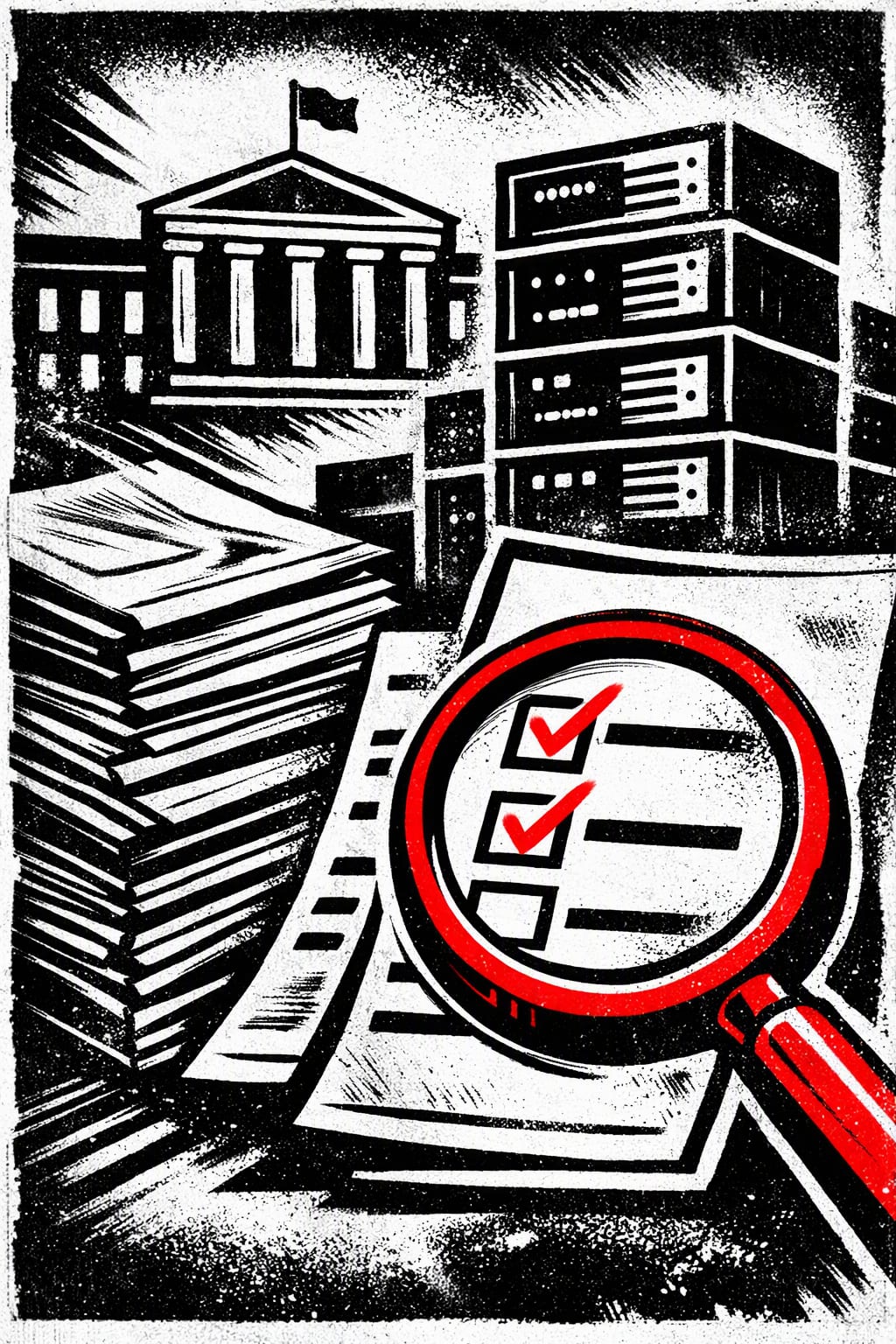 Illustration for: Supreme Court lets Trump admin use database for voter roll reviews