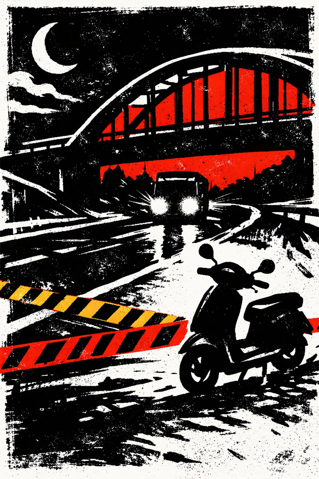 Illustration for: Truck hits scooter near Bara bridge; rider dies